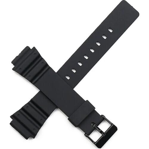 Watch Strap for Casio MRW-200H W-752 w-s210H W-800H W-735H Black Men Watchband Pin Buckle Watch band Watch accessories