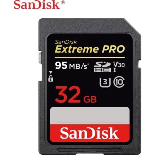 SanDisk SD Card 32GB 16GB SDHC 64GB 128GB 256GB SDXC UHS-I Class 10 U3 Flash Memory Card For Digital Camera