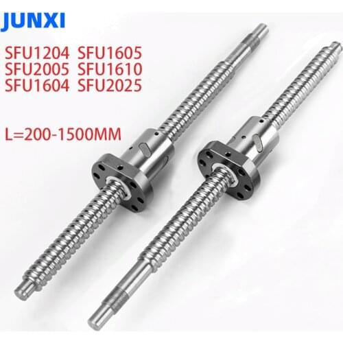 SFU1204 SFU1605 SFU2005 SFU1610 SFU1604 SFU2025 200 250 300 350 400 450 500 550 600 800mm C7 Roller Ball Screw Single Ball Nut
