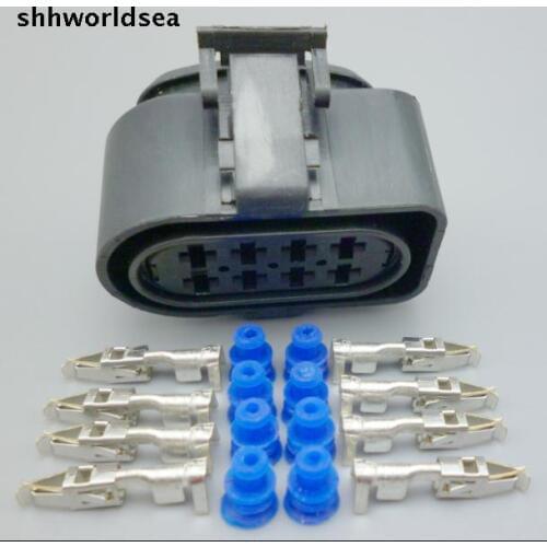 Shhworldsea 4sets 8 Pin 3.5m Car plug,Fuel spray nozzle plug Auto diesel common rail/crankshaft sensor connector 3A0 973 734