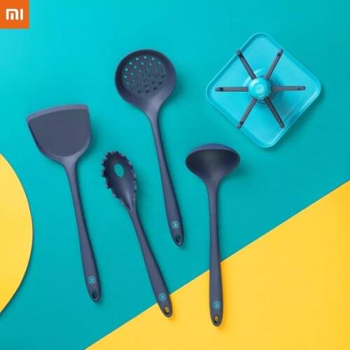 Xiaomi Silicon Cooking Baking Heat-resistant Non-stick Silicone Soup Spoon Spatula Shovel Silicone Kitchen Utensils set