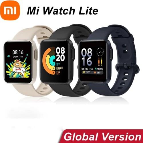 Xiaomi Smart Watch Mi Watch Lite Bluetooth GPS 5ATM Waterproof SmartWatch Fitness Heart Rate Monitor mi band Global Version