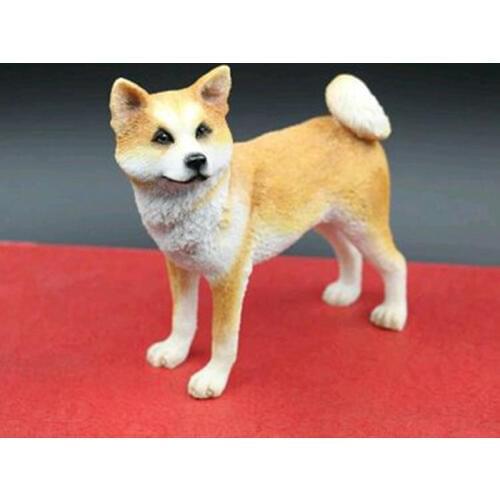 Artificial resin Japanese Akita dog figure,car styling home room decoration,doggy lover decorative article Christmas gift toy