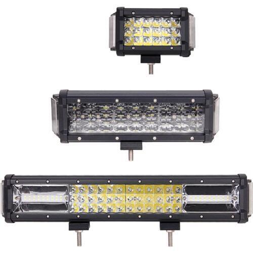 1Piece 5inch 10inch 16inch Led Bar Work Light Side Shooter Waterproof Bar Led Light for Off-road Cars Excavator Farm vehicle 12V