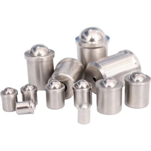 10Pcs 2mm 3mm 4mm 5mm 6mm 8mm 304 Stainless Steel Ball Plunger Push Fit Ball Spring Ball Plungers