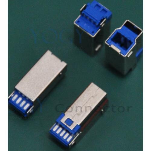 100 pcs/lot) 9pin Male USB 3.0 Connectors Jack, 20x8.5x10.5mm, fit for Data Cable, Printer