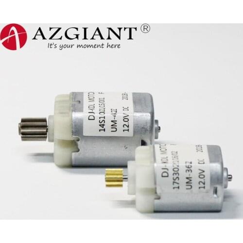 AZGIANT 2pcs 9 Teeth for volkswagen Magotan AUDI A6 Q5 B8 Porsche Cayenne centre door lock motor 12V DC micro carbon brush motor