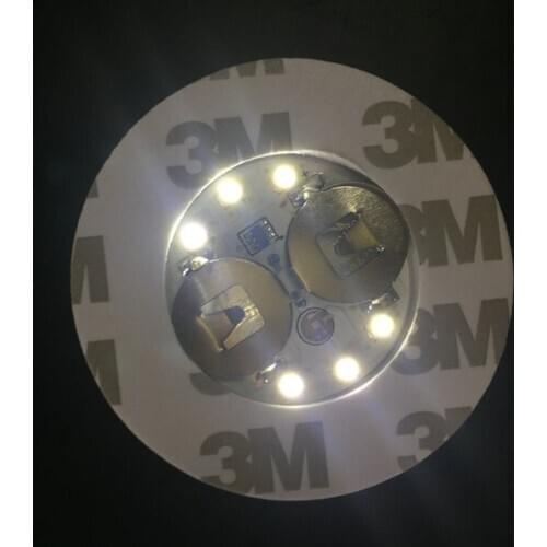 500pcs/lot Super bright 3mm 6LED Flash Light Bulb Bottle Cup Mat Coaster LED glorifier mini glow stick f/Club Bar Party-White