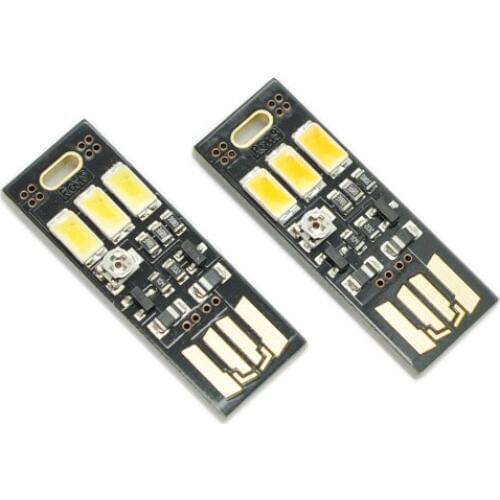 5PCS/Lot Mini Optically controlled adjustable LED USB Light 0.5W for 5V Mobile phone charger Light sensor control Small night