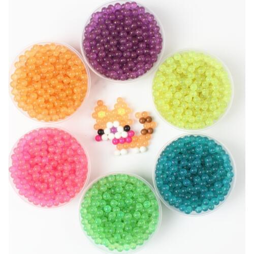 6 Colors Crystal Jelly Water Sticky Beads Educational Toys Puzzles for Children Juguetes Hama Beads Jigsaw Puzzle 100PCS/Bag