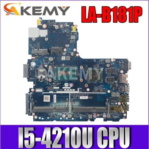 Akemy For HP ProBook 440 G2 Laptop Motherboard 768393-601 768393-501 768393-001 LA-B181P with I5-4210U CPU R5 M255 1GB GPU