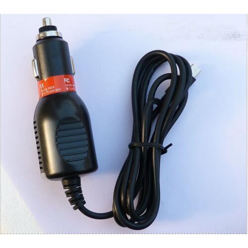 Car charger for small size navigation car black box Mini USB interface 5V/1.5A 1-1.2M cable worldwide