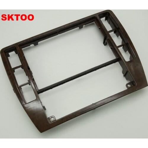 For VW Passat B5 Instrument Central CD Box Cherry Wood Decoration Radio Trim Panel Wooden Air Conditioning Frame 3B0 858 069
