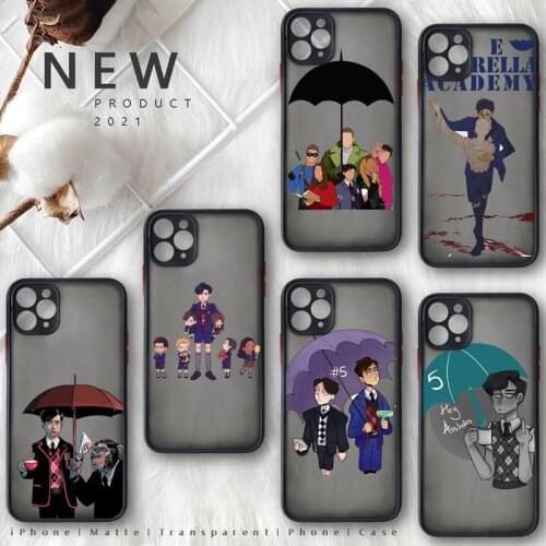 The Umbrella Academy Cartoons five Phone Case Matte Transparent for iphone 11 12 pro mini XS XR X max 7 8 plus TPU Mobile bags