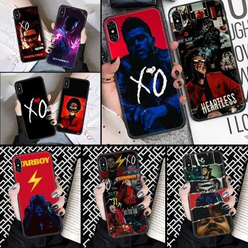Singer The Weeknd Phone Case Cover Hull For iphone 5 5s se 2 6 6s 7 8 12 mini plus X XS XR 11 PRO MAX black pretty waterproof