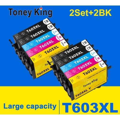 Toney king For Epson 603XL 603 T603XL Ink Cartridge t603 Expression Home XP-3100 XP-4100 XP-2100 XP-2105 XP-3105 XP-4105 Printer