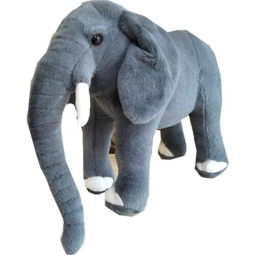 BOLAFYNIA Children plush toy grey big elephant baby kids stuffed toy for Christmas birthday gift