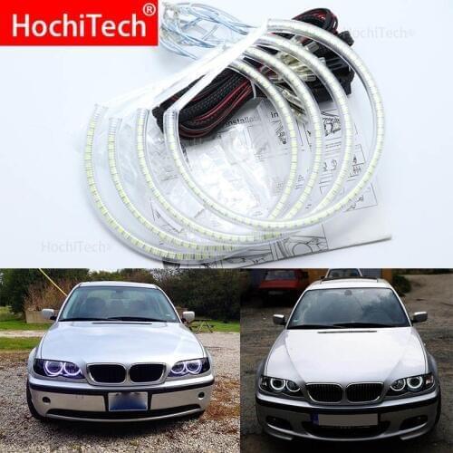 For BMW E46 sedan touring with PROJECTORS 1998-2005 Excellent Ultra bright illumination smd led Angel Eyes kit halo ring