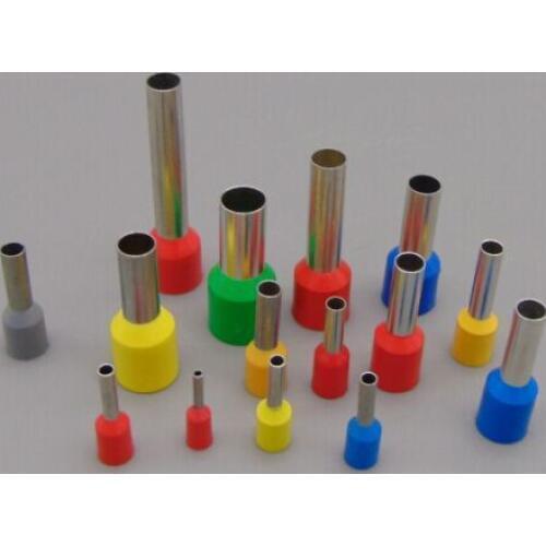 E16-12 Insulated Single Wire Ferrules End Sleeves For 12mm 6 AWG , 16mm