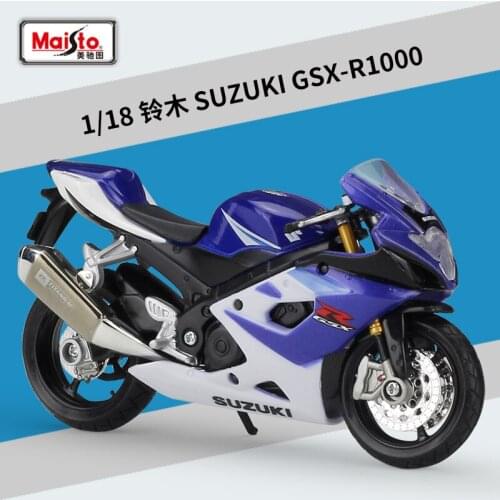 Halolo Maisto 1:18 SUZUKI GSX-R1000 Model Car Simulation Alloy Motorcycle Metal Toy Car Childrens Toy Gift Collection