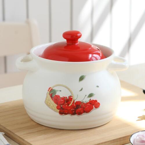 Earthen casserole high temperature stew soup pot ceramic smallhousehold open fire gas large stewpan saucepan cooking pan