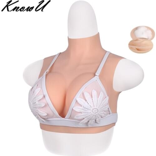 KnowU Crossdresser Transgender C Cup Silicone Breast Forms Fake Boobs Shemale Sissy Nipples Transvestites Dragqueen