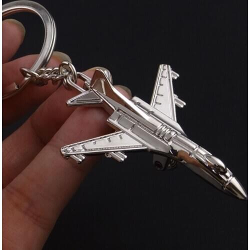 Creative Keychain Metal Naval Fighter Aircraft model Aviation Gifts Key ring Model Key chain Air Plane Aircrafe Keyring