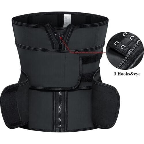 Latex Underbust Corset Waist Trainer Training High Compression Fitness Girdle Slim Fajas Colombiana Plus Size Zipper Body Shaper