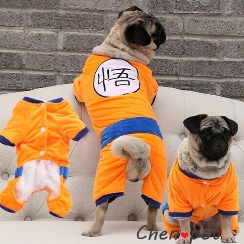 Pet Clothes Small Dogs Warm Sweater Dog Costume Chihuahua T-Shirts Winter Clothes Dogs Pet Supplies French Bulldog Anime Coats