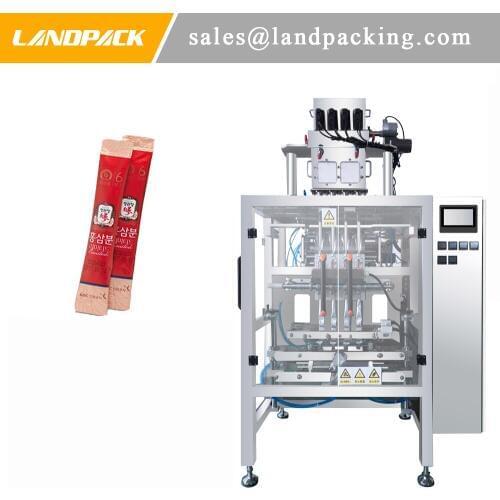 Red Ginseng Powder Multi Lane Stick Pack Machine Powder Vertical Form Fill Seal Machine