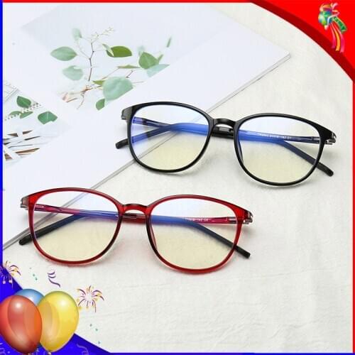 Anti Blue Light Blocking Glasses Optical Spectacle Vintage Round TR90 Frame Eyeglasses Computer Gaming Eyewear Glasses Men Women