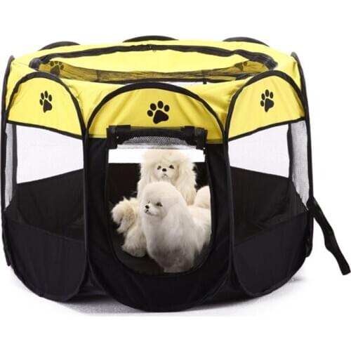 Dropshipping Portable Foldable Pet Dog Crate Puppy Exercise Kennel Cat Cage Water Resistant Outdoor Removable Mesh Shade Cover
