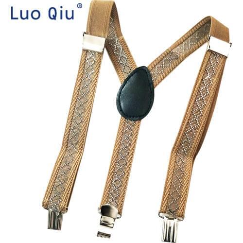 Fashion BABY striped suspenders High Elastic adjustable 3 clips-on braces for boys girls children Christmas gift