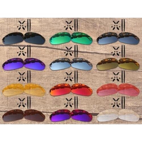 Vonxyz 20+ Color Choices Polarized Replacement Lenses & Nose Pads Ear Socks Rubber Kit for-Oakley Juliet Frame