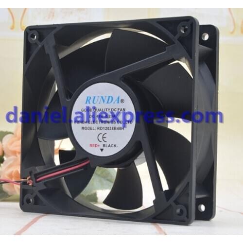 RUNDA 48V 0.20A RD12038B48H 1238 Server 12cm High Volume Fan