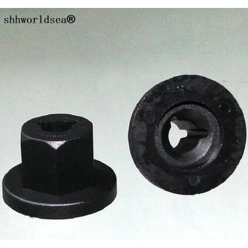 Shhworldsea 100pcs auto clip and fasteners wheel cover M6 nut Wheel Cover Nut for GM,Ford&Opel 90413589,180942
