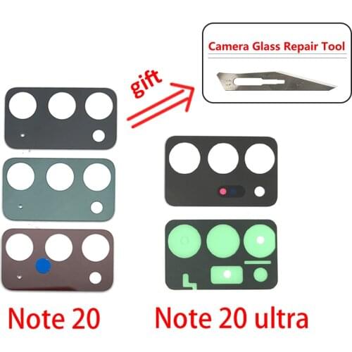 New Note 20 Ultra Back Rear Camera Glass For Samsung Galaxy Note 20 Rear Back Camera Lens With Adhesive