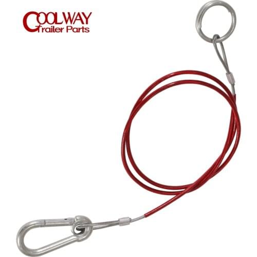 1 Metre Ring Trailer Caravan Brake Away Breakaway Safety Cable Braked Hitch Accessories Parts