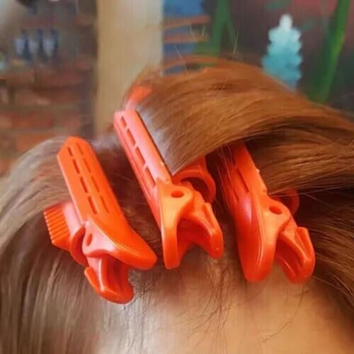 10pcs Hair Curler Clips Clamps Roots Perm Rods Styling Rollers Hair Root Wave Fluffy Bangs Hair Styling Positioned Hair Tools