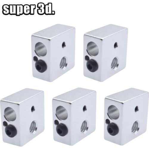 5pcs 3D Printer MK7 MK8 Aluminum block heat block for Extruder