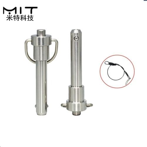 1Pc Quick Release Pin Bolt Ball Head Quick Lock Pin Plug with Ring Handle Pull Stainless Steel PIN Diameter 6/8/10mm