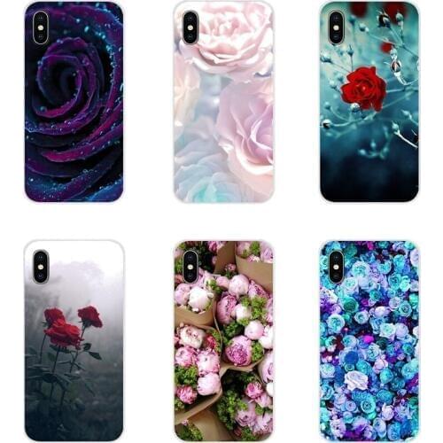 Beautiful Rose Peony Flower Cel For Huawei G7 G8 P7 P8 P9 P10 P20 P30 Lite Mini Pro P Smart Plus 2017 2018 2019 Accessories Case