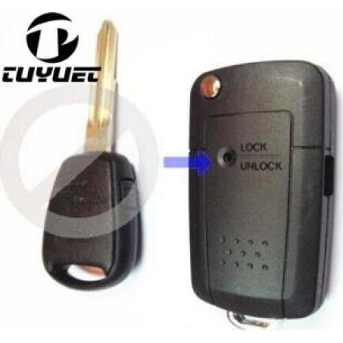 Uncut Blade Key Case For Hyundai Accent 1 Button Modified Folding Flip Remote Key Shell for Kia Qianlima