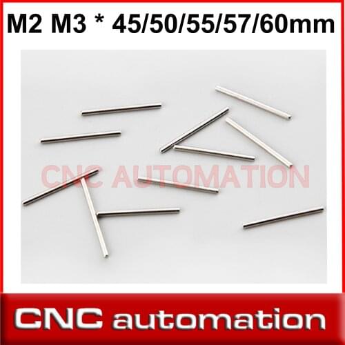 50pcs Chrome Steel Cylindrical Dowel Locating Pin M2 M3 2.5mm 3mm * 45/50/55/57/60 mm Rail