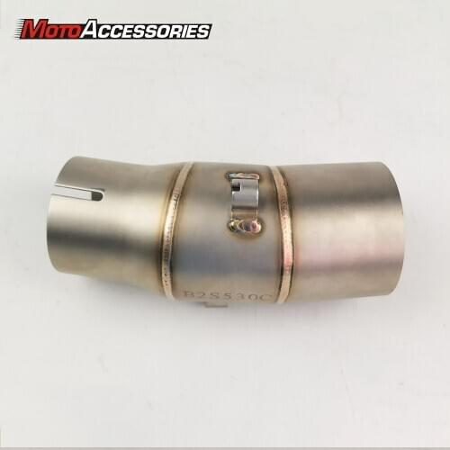 Motorcycle Exhaust Middle Pipe Link Pipe Slip On Section Muffler For SUZUKI GSXR1000 2014 2015
