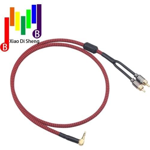 RCA Cable HiFi Stereo 3.5mm to 2RCA Audio Cable AUX RCA Jack 3.5 Y Splitter for Amplifiers Audio Home Theater Cable RCA