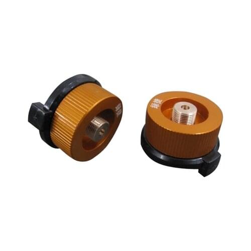 Outdoor Camping Equipment Stove Adaptor Split Type Furnace Converter Connector Auto-off Gas Cartridge Tank Adapter