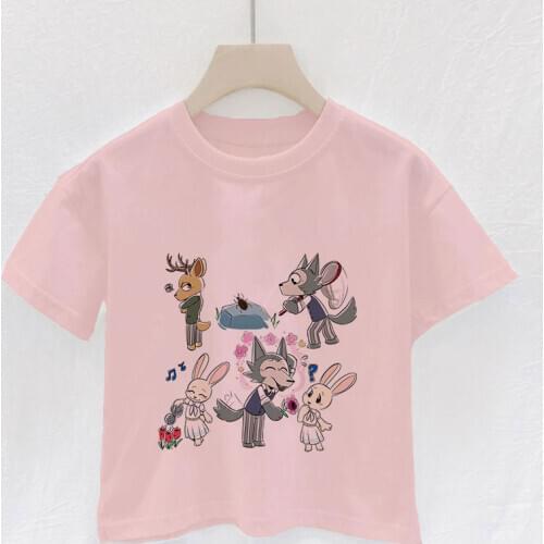 New Year Gifts 2021 Cute Boys T-Shirt Casual BEASTARS Pattern Suitable For Children 24M-9Years Cozy Baby Girls Tshirt Girls Top