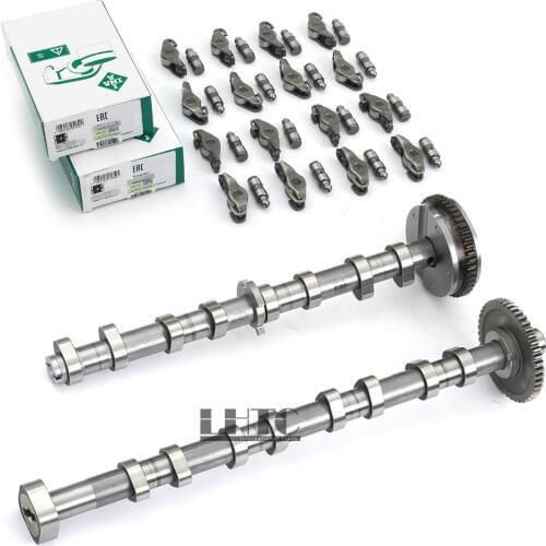 16Pcs INA Genuine Hydraulic Lifters Tappets Rocker Arms Intake Exhaust Cam Set For V W AUDI 1.8 2.0 TFSI