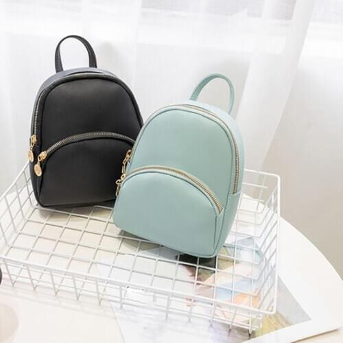 Retro small backpacks women 2020 fashion multi-function mini backpack female shoulder bags crossbody pouch for teenage girls